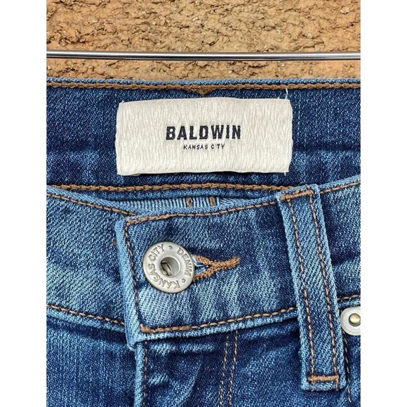 Baldwin denim willow mid-rise flare jeans 26 - Picture 3 of 13